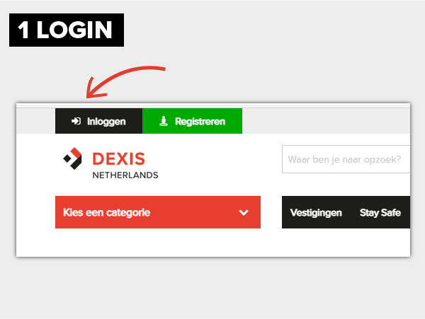 Login op dexis-nl.nl
