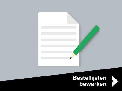 Bestellijst bewerken