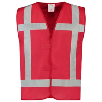 Tricorp Reflectievest 453014 - Fluor Rood - maat M / L