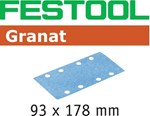 Festool schuurstroken 93x178mm [100x] k.240 498940 granat