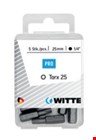 Witte bits - Torx - 25 mm - blister à 5 stuks
