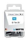 Witte bits - Torx - 25 mm - blister à 5 stuks