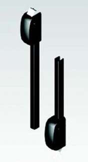 Ivana 25120 anti-paniek boven/onder vergrendeling zwart