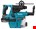 Makita accu combihamer - DHR242RTJW - SDS-Plus - 18V - 2x5.0 Ah accu en snellader - in Mbox met stofafzuigunit