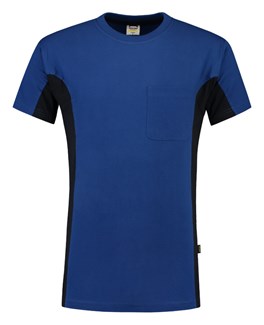 Tricorp T-shirt Bi-Color - Workwear - 102002 - koningsblauw/marine blauw - maat XS