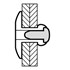 Blindklinknagel GBK - Alu/Staal - 1032 - 4.8x18x14mm