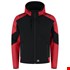 Tricorp Softshell Capuchon Bicolor Redefined 406118 Black/Brightred - maat L