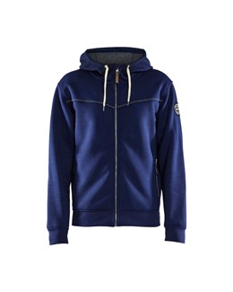 Blåkläder 4933 Hoodie met rits gevoerd marineblauw - maat 3XL