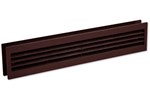 Nedco deurventilatierooster - bruin - 90 x 455 mm -  2-delig