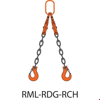 REMA ketting 2-sprong - 3500KG-8MM-RDG-RCH-2M  - in opbergbox