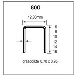 Dutack nieten 800 serie 16 mm [10.000] Cnk