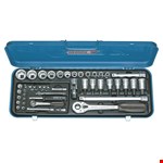 GEDORE dopsleutelset - 1/4"+1/2" - 4-30mm - in stalen cassette - 50-delig 