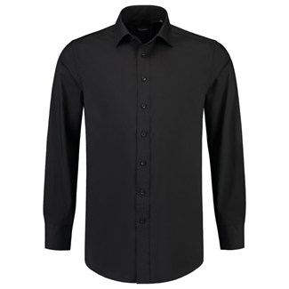 Tricorp overhemd stretch - Corporate - 705006 - zwart - maat 45/5