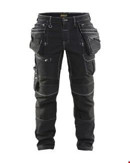 Blåkläder X1900 werkbroek denim stretch zwart maat 50