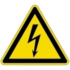 Brady waarschuwingspictogram - electrische spanning pe