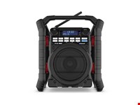 PerfectPro bouwradio - TEAMPLAYER - bluetooth/DAB+/FM/AUX/USB - IP65 - 230V/batterijen (niet meegeleverd) - zwart