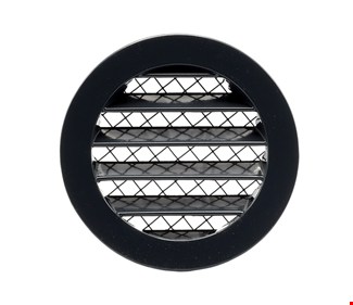 Nedco schoepenrooster - grofmazig - Ø125mm - antraciet - aluminium