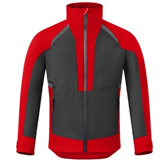 HAVEP 50531 Revolve softshell jas antraciet / rood - maat L
