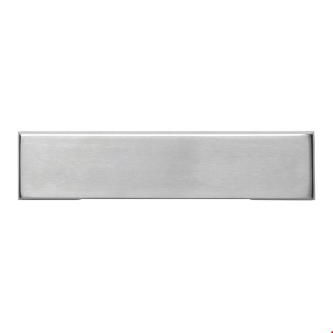 Verstrikking Struikelen Margaret Mitchell Intersteel briefplaat rechthoekig - verdekt buitendraaiend - 340x80 mm - RVS  geborsteld