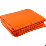 Foliefol isolatie dekkleed - Oranje - 8 x 10 meter