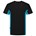 Tricorp T-shirt Bi-Color - Workwear - 102002 - zwart/turquoise - maat 3XL