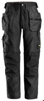 Snickers Workwear 6224 Canvas+ werkbroek met holsterzakken zwart - maat 50