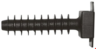 Elematic bevestigingsvoet voor bundelbanden [100st] - wall plug base 5456 AE - 7.8x37x9.6mm