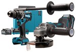 Makita accu combiset - boren/schroeven/slijpen - DK0124G201 - 40V Max- 2x4.0 Ah accu en snellader - in Mbox