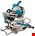 Makita radiaal accu afkortzaag - LS004GZ01 - 40V Max - 260mm - excl. accu en lader - met AWS zender - in doos