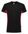 Tricorp 102004 T-Shirt Bicolor zwart/rood - maat 4XL