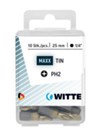Witte bits MAXX tin - Pozidriv - 25 mm - blister à 10 stuks
