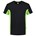 Tricorp T-shirt Bi-Color - Workwear - 102002 - zwart/limoen groen - maat XS
