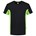 Tricorp T-shirt Bi-Color - Workwear - 102002 - zwart/limoen groen - maat XS