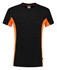 Tricorp T-shirt Bi-Color - Workwear - 102002 - zwart/oranje - maat XXL