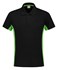 Tricorp Workwear 202002 Bi-Color unisex poloshirt Zwart Limegroen XXL