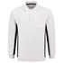Tricorp polosweater Bi-Color - Workwear - 302001 - wit/donkergrijs - maat S