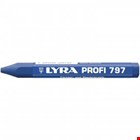Lyra merkkrijt zeskant - Profi 797 - met wikkel - 120x12mm - blauw