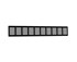 Nedco op-/inbouw plintrooster - 500x80mm - zwart - aluminium