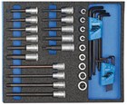 GEDORE dopsleutel-schroevendraaierset 1/2" 2/4 CT module - 41-delig