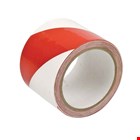 Brady waarschuwingstape - 75 mm x 16,5 m - rood/wit - slijtvast vinyl