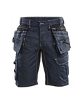 Blåkläder X1900 short denim stretch blauw/zwart maat 50