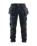 Blåkläder X1900 werkbroek denim stretch blauw/zwart maat 56
