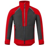HAVEP 50531 Revolve softshell jas antraciet / rood - maat 3XL