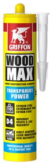 Griffon houtconstructielijm - Wood Max transparant Power - koker 320 g