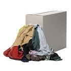Boso poetslappen - tricot - pastel-bont - 10 kg 