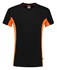 Tricorp T-shirt Bi-Color - Workwear - 102002 - zwart/oranje - maat XL