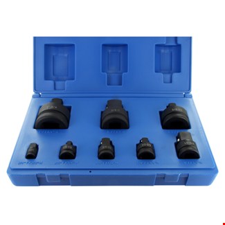 Action DO640010801 slagadapterset [8-delig] 1/4"t/m 1" in spuitgietkoffer