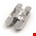 Argenta invisible scharnier Neo L-7 - 170 x 32 mm blinkend chroom
