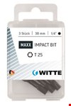 Witte torx bit MAXX Impact [3x] - 1/4'' - T 20 - 38mm  