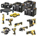 DEWALT DCK853P4T-QW Accu Combiset 8-delig 18V XR - Inclusief 4x 5.0Ah Accu, Lader en Koffer